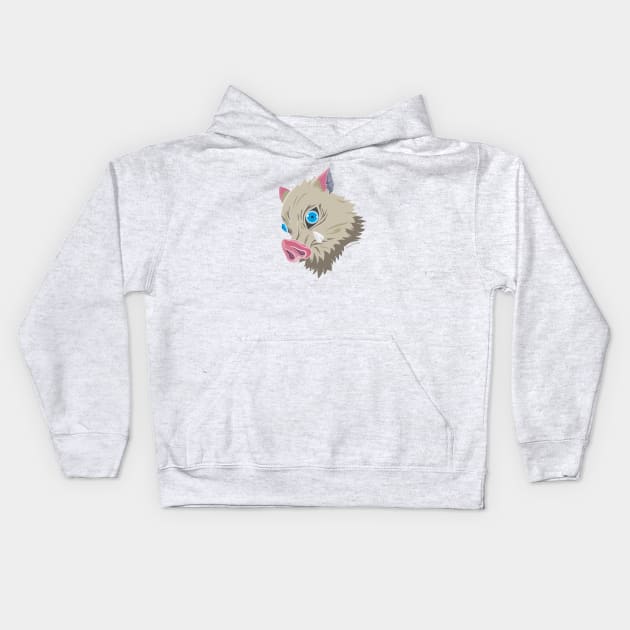 Boar Mask Kids Hoodie by Zapt Art